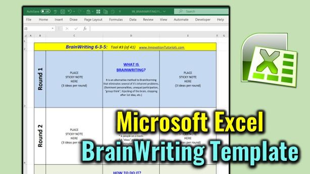 Brainwriting Template - Microsoft Excel