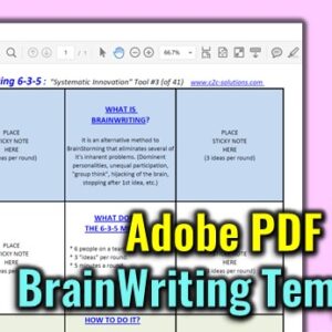 Brainwriting Template - Adobe PDF